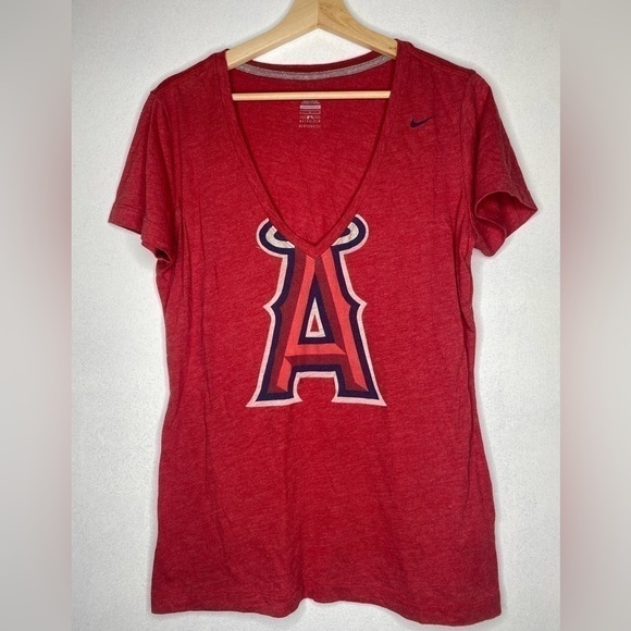 NIKE GENUINE ANGELS MERCHANDISE WOMENS V-NECK TEE - Picture 1 of 3